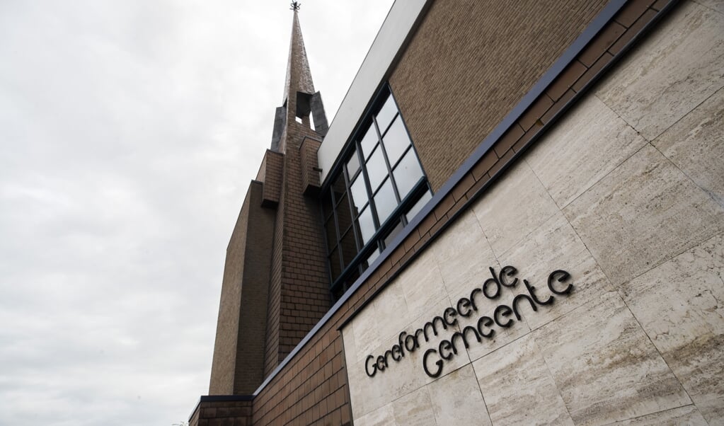Het kerkgebouw van de Gereformeerde Gemeente in het centrum van Yerseke. (beeld anp / Jeroen Jumelet)
