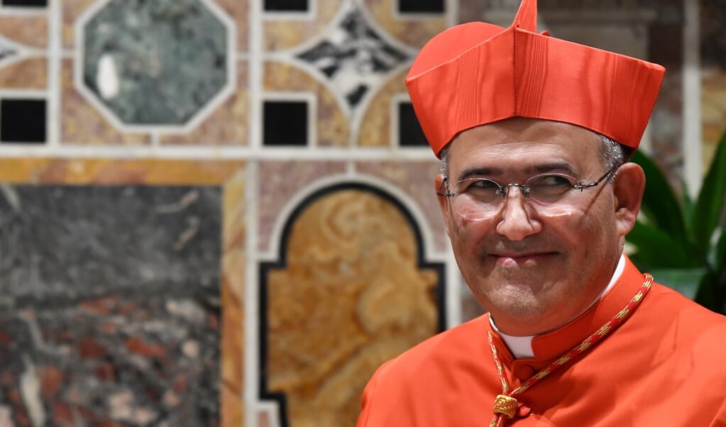 <p>Kardinaal Jose Tolentino Mendonca vlak na zijn kardinaalscreatie op 5 oktober 2019</p> (beeld Tiziana Fabi / afp)