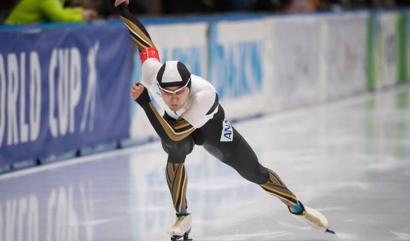 2019-11-24 00:00:00 epa08022405 Yuma Murakami of Japan in action during the men's 500 m race of the ISU Speed Skating World Cup in Tomaszow Mazowiecki, central Poland, 24 November 2019. EPA/Grzegorz Michalowski POLAND OUT ( beeld anp)