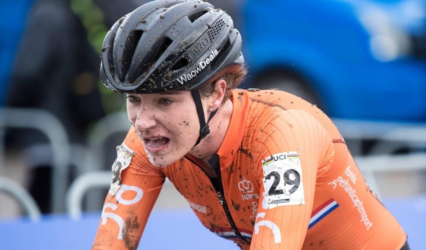 2018-02-03 16:43:11 VALKENBURG - Marianne Vos in actie tijdens het wereldkampioenschap veldrijden 2018. ANP MARCEL VAN HOORN ( beeld anp)
