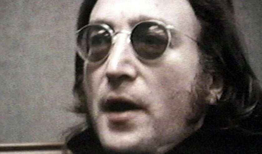 2003-07-25 23:27:00 Handout photo of frame from one of two reels of never before seen 16mm movie footage of musician John Lennon which sold at auction for $53, 775 USD 25 July, 2003 at Christie¬s in New York City. EPA PHOTO/EPA/CHRISTIE¬S ( beeld anp)