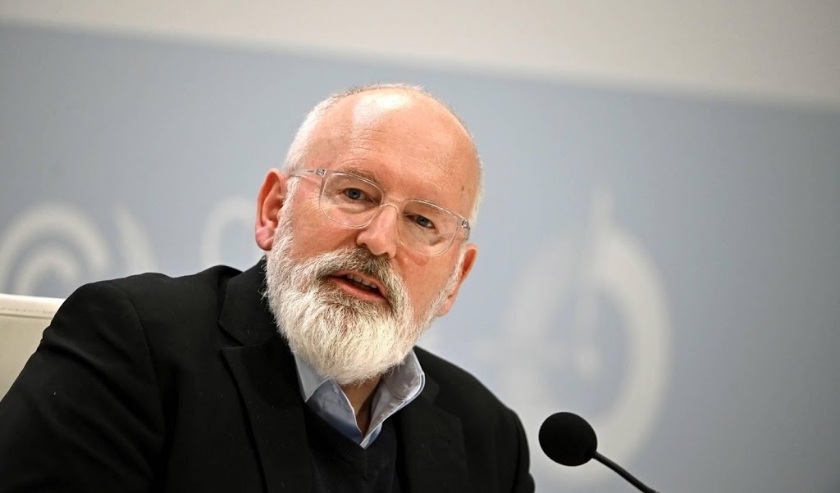 2019-12-09 08:57:18 epa08057885 Executive Vice-President of the EU Commission Frans Timmermans holds a press conference during a new day of COP25 UN Climate Change Conference in Madrid, Spain, 09 December 2019. The summit runs in Spanish capital until nex ( beeld anp)