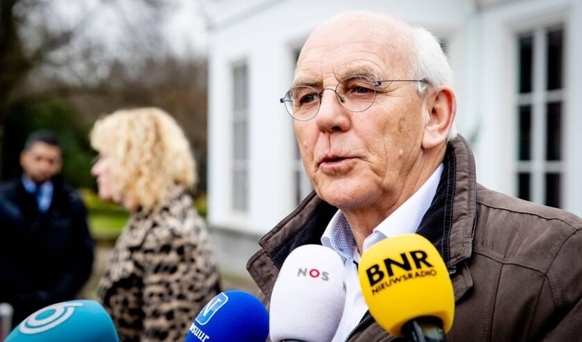 2019-12-16 10:42:39 DEN HAAG - Aalt Dijkhuizen van het Landbouw Collectief staat de media te woord na afloop van het gesprek in het Catshuis. Premier Mark Rutte en minister Carola Schouten van Landbouw, Natuur en Voedselkwaliteit spreken met het Landbouw ( beeld anp)