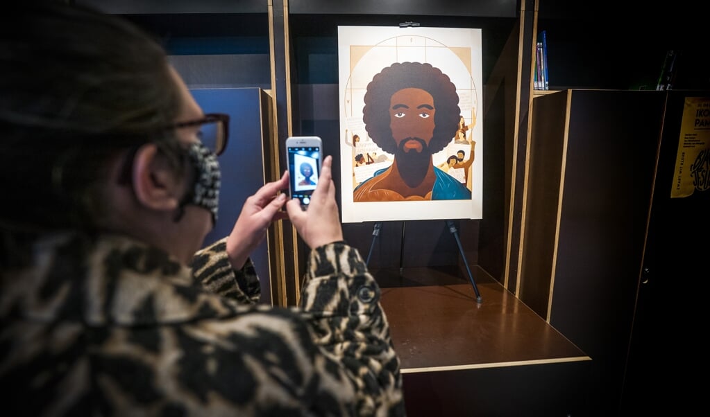 Een beeld zegt in onze tijd meer dan duizend stellingen, is de gedachte achter de Hervormingsdag-icoon. (beeld Jeroen Jumelet)