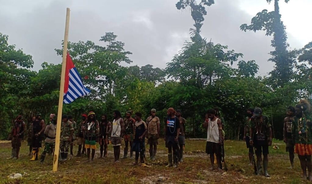 De Morgenstervlag van West-Papua is voor Papoea's een belangrijk symbool bij hun vrijheidsstrijd. (beeld facebook)