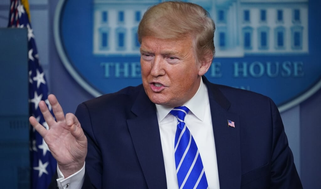 De persbriefings werken contraproductief voor president Trump, door zijn grillige en onvoorspelbare opmerkingen. (beeld Mandel Ngan / AFP)