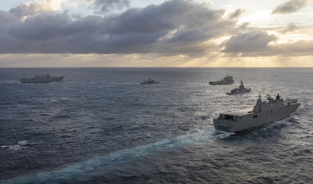 De Australische marine krijgt nieuwe schepen en onderzeeërs met wapens voor de langere afstand. (beeld ministerie van defensie Australië / Christopher Szumlanski)