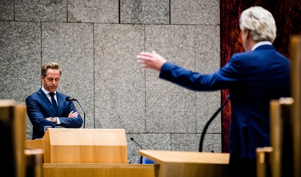 <p>Minister Hugo de Jonge van Volksgezondheid tijdens het Kamerdebat over het coronavirus.</p> (beeld anp / Bart Maat)