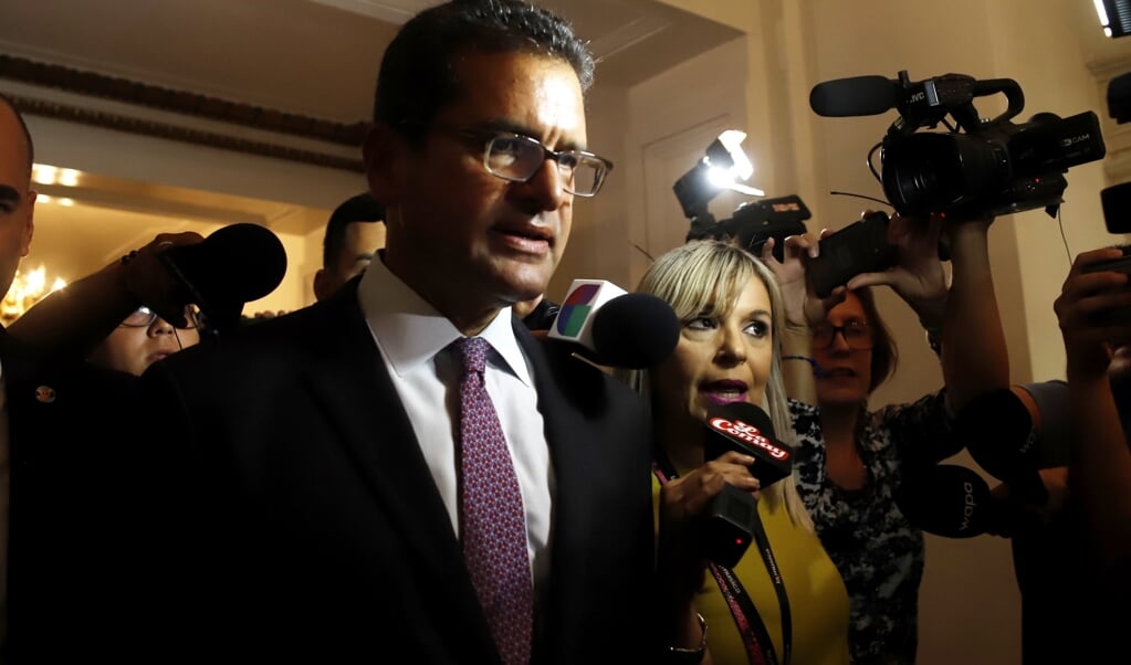 Pedro Pierluisi is sinds enkele weken de nieuwe gouverneur van Puerto Rico. (beeld epa/ Thais Llorca)