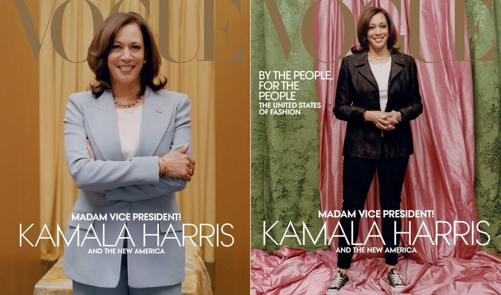 Ruzie was er over de voorpagina van het Amerikaanse blad Vogue. Links moest het officieel zijn, maar de vrijetijdskledingfoto binnenin kwam erop terecht. (beeld afp / Tyler Mitchell / Vogue)