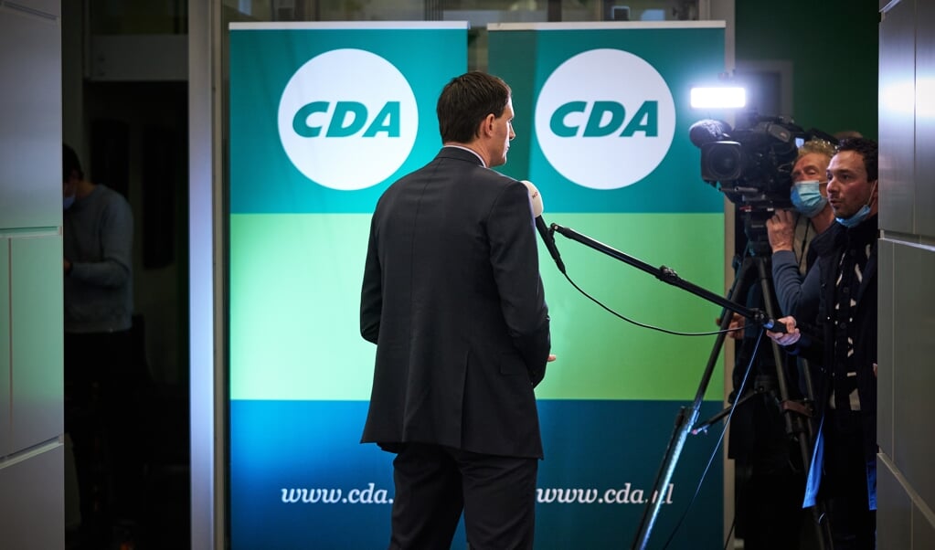DEN HAAG - Wopke Hoekstra wordt op het partijbureau gepresenteerd als nieuwe lijsttrekker van het CDA. (beeld anp / Phil Nijhuis)