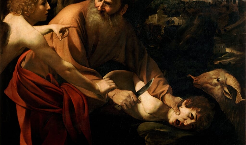 Het offeren van Isaak, geschilderd door Caravaggio (1603). Abraham leert hier dat het leven nooit als iets vanzelfsprekends mag worden beschouwd, volgens Jonathan Sacks. (beeld wikipedia)