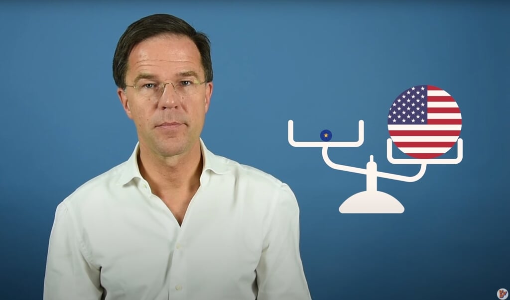 'Dan volgt nu een programma in de Zendtijd voor Politieke Partijen.' Mark Rutte in 2018. (beeld youtube)