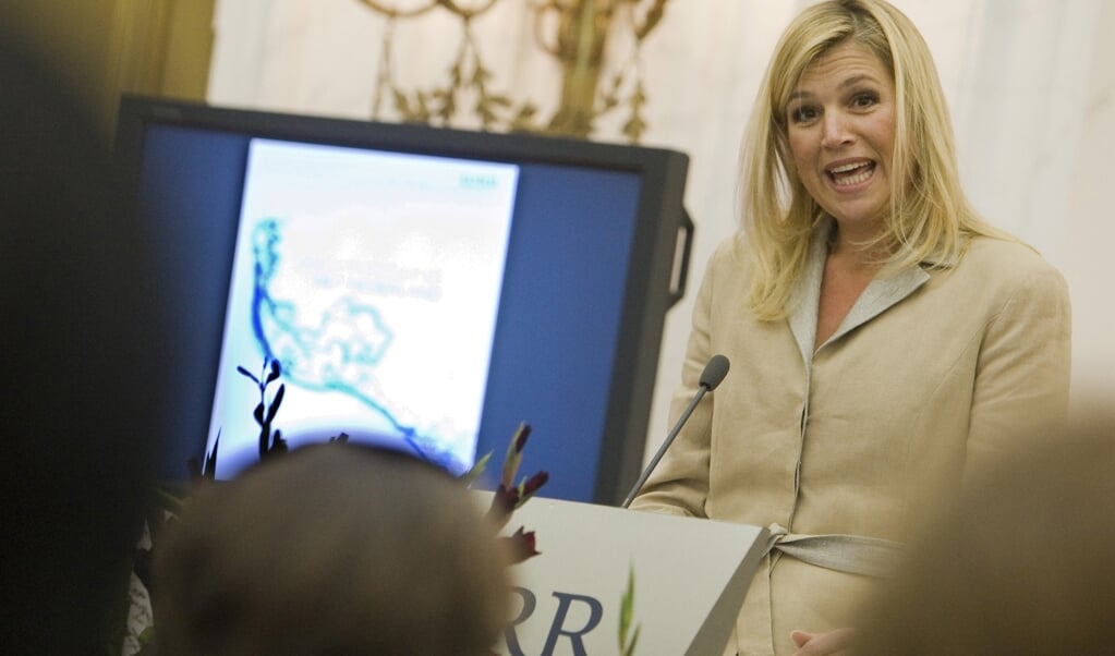 De gevoeligheid rond het spreken over identiteit bleek ook al in 2007, toen koningin Máxima een rede hield over háár zoektocht naar de Nederlandse identiteit. (beeld anp / Lex van Lieshout)