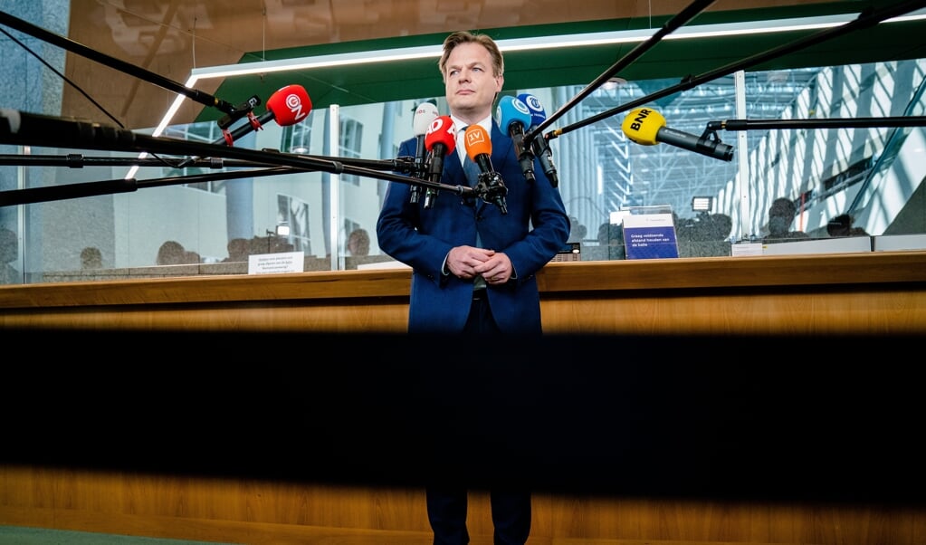 CDA'er Pieter Omtzigt, voorafgaand aan zijn beëdiging als Tweede Kamerlid op 31 maart. (beeld anp / Bart Maat)