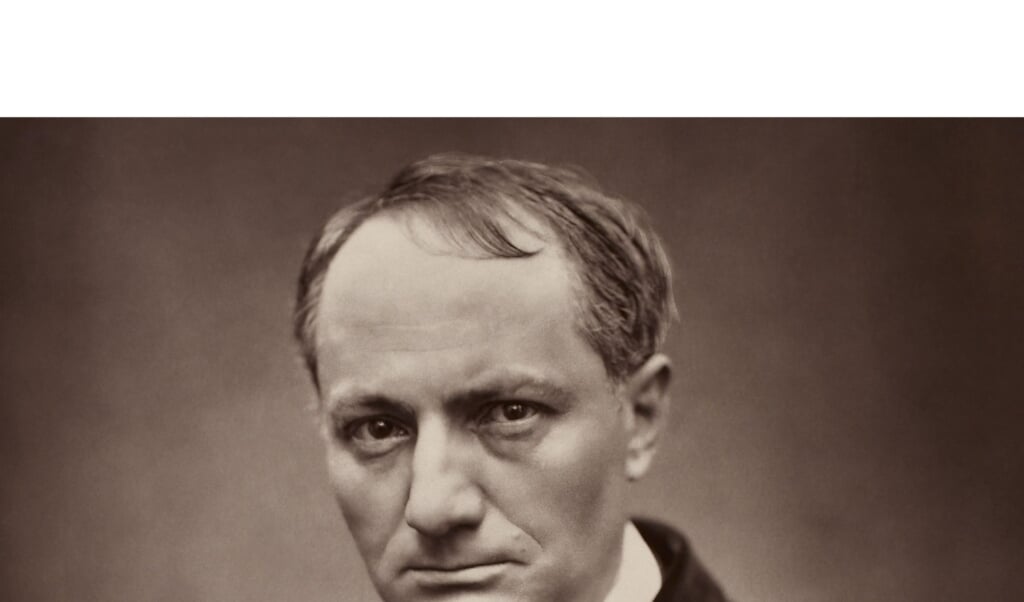 Een portretfoto van Charles Baudelaire, circa 1862. (beeld british library london / Etienne Carjat )