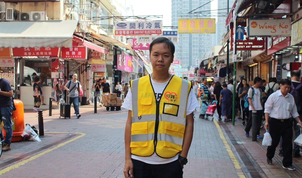 Roy Chan leidde in Hongkong protesten tegen de Chinese overheersing. Nu is de dominee gevlucht naar Londen. (beeld nd)
