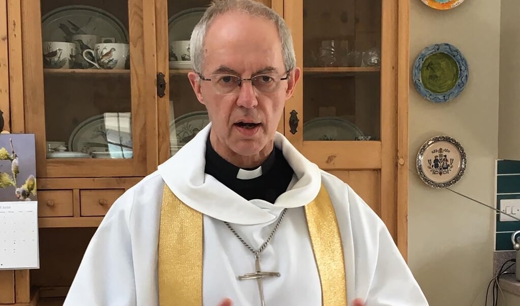 Aartsbisschop Justin Welby vindt het onacceptabel dat de Britse overheid wil bezuinigen op hulp aan het buitenland. (beeld afp / Lambeth Palace )