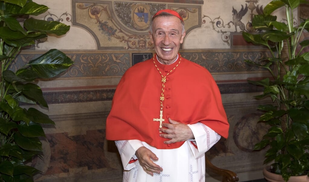 Kardinaal Luis Ladaria Ferrer, de prefect van de Congregatie voor de Geloofsleer in het Vaticaan. (beeld epa / Claudio Peri)