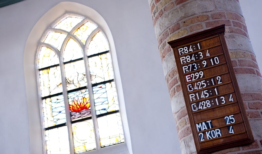 'Ik geef Psalm 84 weleens helemaal op, hoewel zes coupletten wel erg veel is. De vier coupletten van De Nieuwe Psalmberijming zijn een verademing.' (beeld anp / Roos Koole)