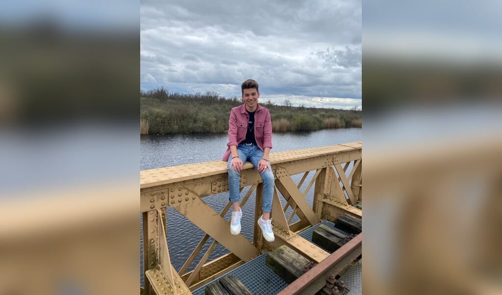 Daniel van den Bergh (20): 'Natuurlijk doet het me iets als ik word uitgescholden, maar ik probeer recht vooruit te kijken en door te gaan waar ik mee bezig ben.' (beeld nd)