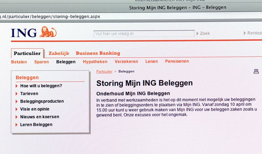 Storingen Ing Deels Mensenwerk Nederlands Dagblad