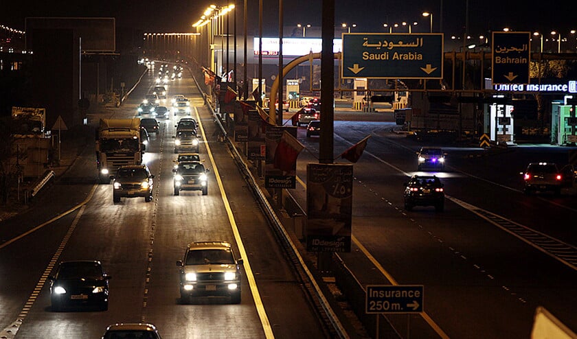 Een van de grotere projecten van Ballast Nedam in Saudi-Arabië: de King Fahd Causeway. (ap / Hasan Jamali)
