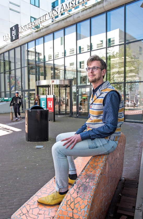 Pastor Maarten Vogelaar wil bezinning bieden aan opgejaagde studenten (Martin Waalboer)