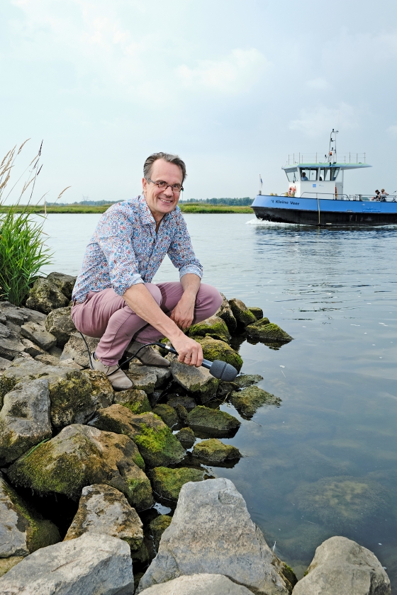 De rivier brengt Wim Eikelboom hoop (Dick Vos)