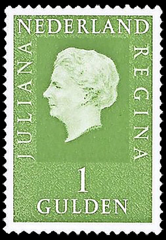 Oude guldenpostzegel