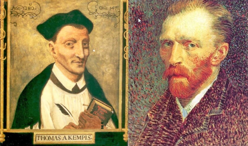 Vincent van Gogh (r.) heeft de door Thomas a Kempis geschreven Navolging van Christus niet alleen gelezen, maar ook geprobeerd in praktijk te brengen.