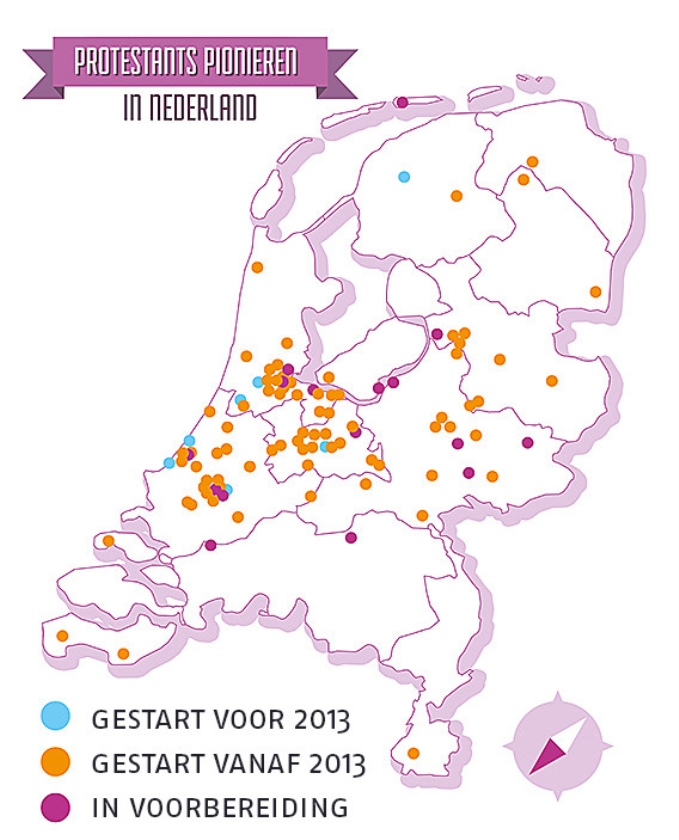 Veel protestantse pioniersplekken liggen op ... de Biblebelt (pkn)