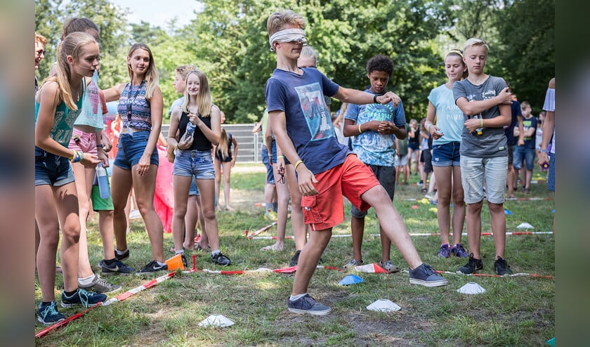 Op het terrein van Next, speciaal voor tieners, is er veel ruimte voor sport en spel. (Klaas Driebergen)