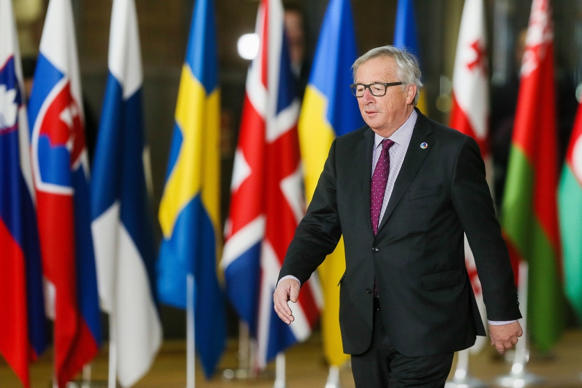 De Europese Commissie, waarvan Jean-Claude Juncker voorzitter is, presenteerde woensdag een ambitieus bouwplan voor de eurozone. (epa / Stephanie LeCocq)
