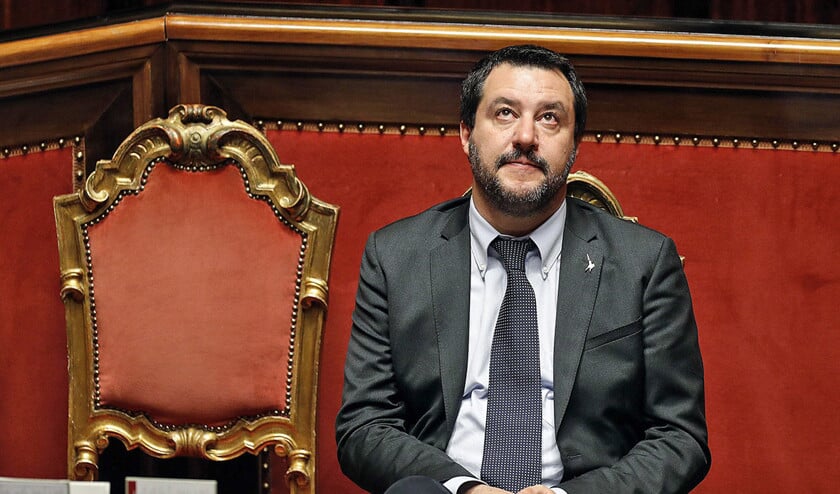 De Italiaanse vicepremier Matteo Salvini probeert immigratie te ontmoedigen. (epa / Riccardo Antimiani)