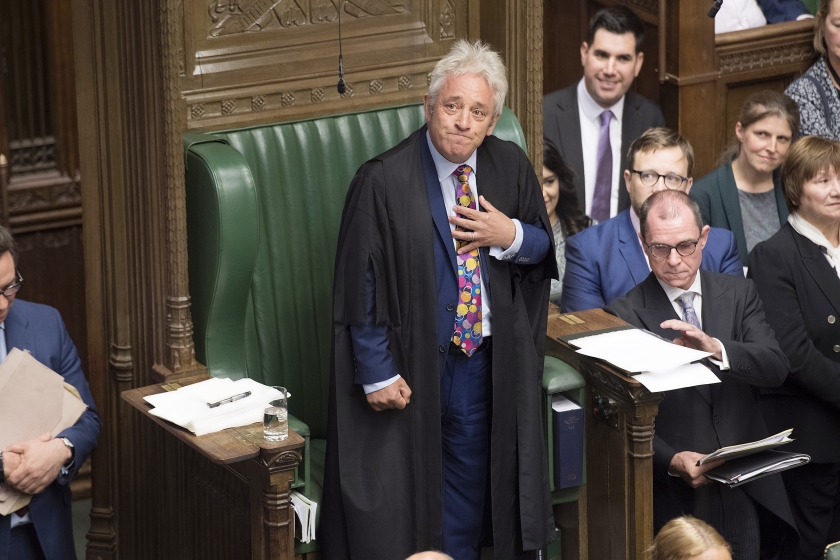 De 56-jarige Bercow is ruim tien jaar Lagerhuisvoorzitter geweest. In die periode maakte hij veel vrienden en vijanden. (epa / Jessica Taylor)