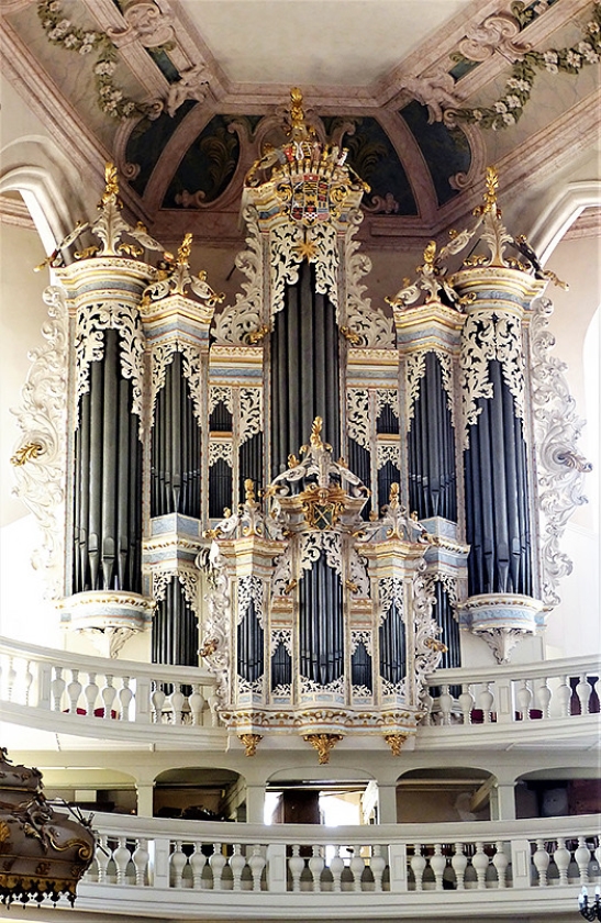 Het Hildebrandt-orgel van de Wenzelskirche in Naumburg. (Dirk Hol en nd)