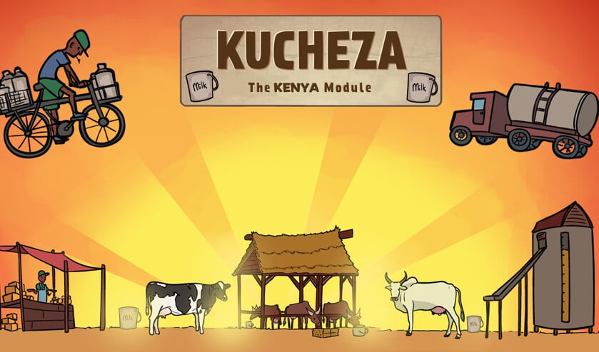 Met een computerspel kunnen Masai-vrouwen in Kenia kiezen waarmee ze hun koeien gaan voederen; ze zien dan hoe de kosten van verschillende keuzes zich verhouden tot de melkopbrengst. Onder: enkele vrouwen van de coöperatie. (Kucheza)