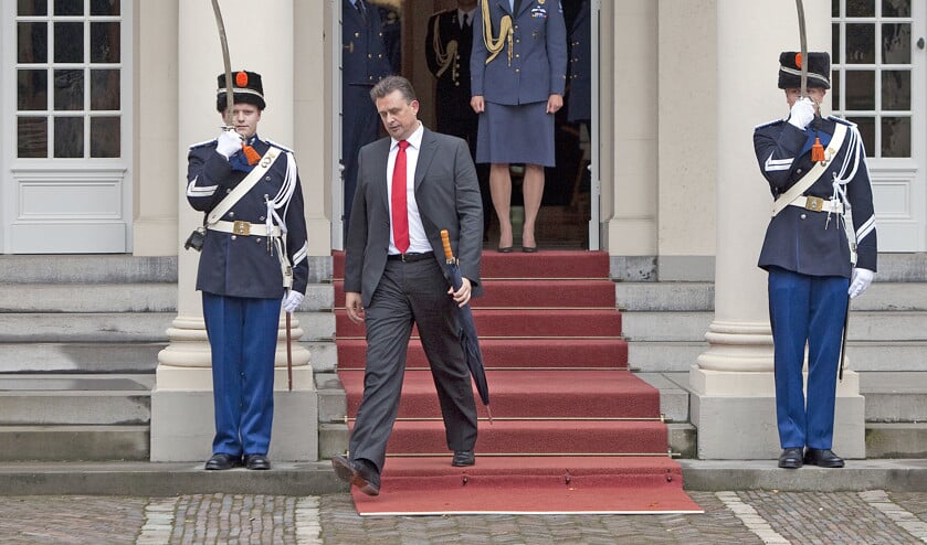Bij de formatie in 2012 zou koningin Beatrix vermoedelijk meer aandacht hebben gehad voor de minderheidspositie van het VVD/PvdA-kabinet in de Eerste Kamer. Op de foto: SP-leider Emile Roemer na een gesprek met koningin Beatrix. (anp / Phil Nijhuis)