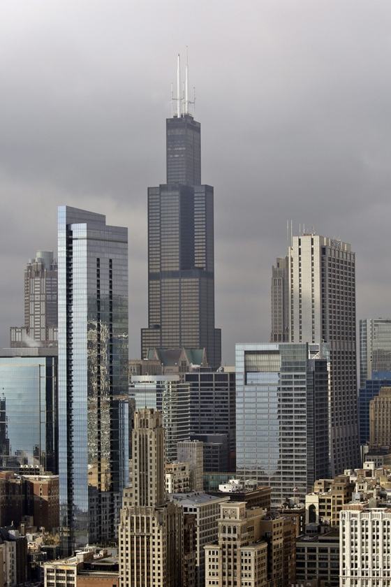 Willis Tower – de vroeger Sears Tower – in Chicago. (epa)