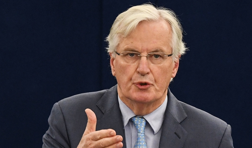 EU-onderhandelaar Michel Barnier onderhandelde ruim twee jaar met Theresa May en zit sinds kort tegenover Boris Johnson. ‘Het Verenigd Koninkrijk heeft moeite alle consequenties te begrijpen die het gevolg zijn van de brexit.’ (epa / Patrick Seeger)
