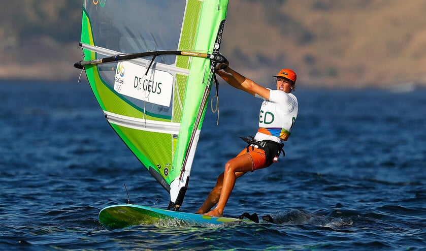 Lilian de Geus in actie op de Olympische Spelen in Brazilië in 2016. ‘Ik hoop dat ik het nog een flinke tijd kan volhouden in de wereldtop.’ (epa / Nic Bothma)