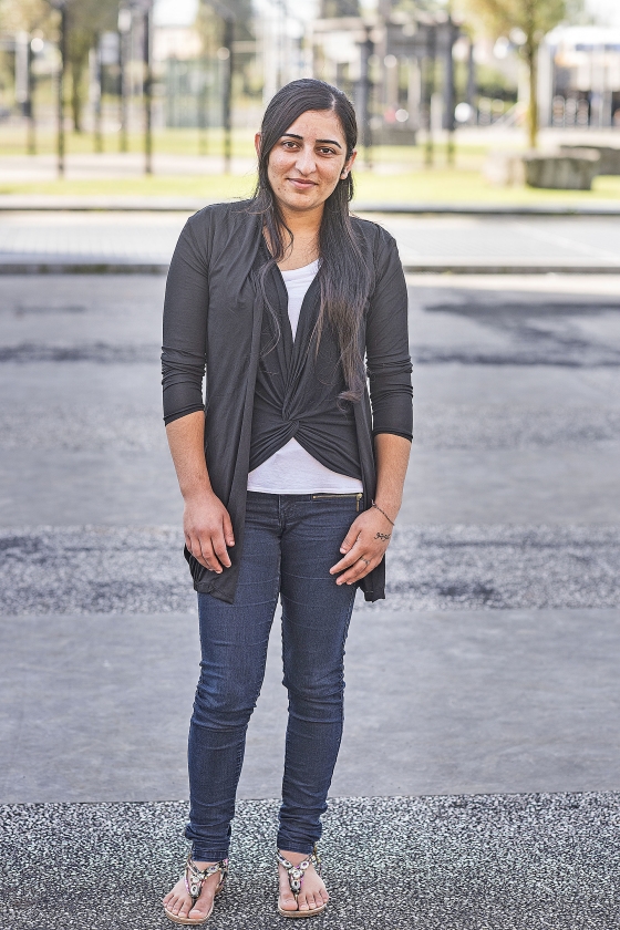 Farida Khalaf gaat voor het eerst op de foto sinds haar ontsnapping. (Guus Dubbelman)