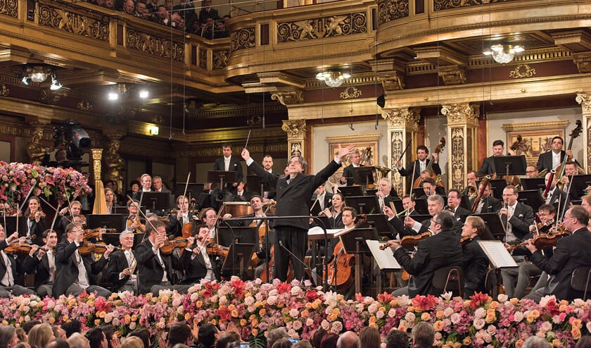 Riccardo Muti dirigeerde voor de vijfde keer het nieuwjaarsconcert van de Wiener Philharmoniker. (Terry Linke)