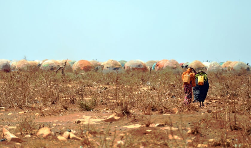 Een van de landen waar grote droogte en armoede heersen, is Somalië. Daarom zijn velen naar het Westen gevlucht. (afp / Tony Karumba)