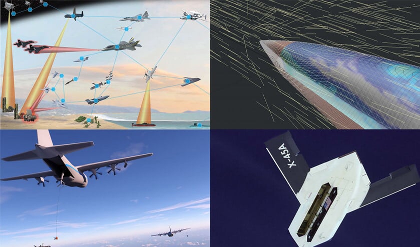 In de supersonische straaljagers van nu zitten trage mensen. Dat kan met kunstmatige intelligentie sneller en beter. Maar dat is meteen ook het gevaar. (darpa, defense advanced research projects agency)