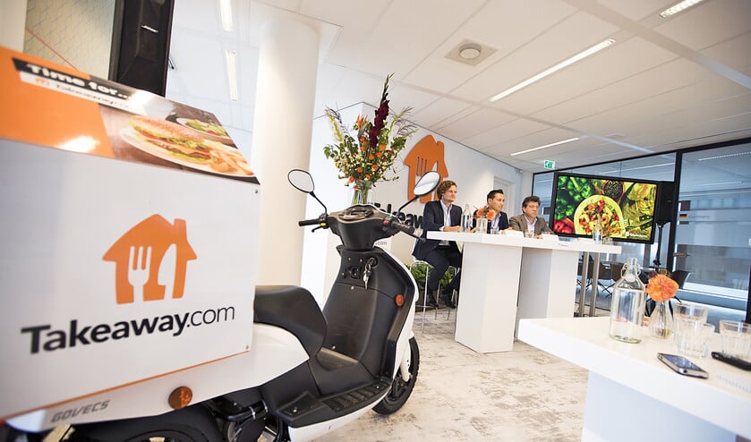 Takeway is in Nederland de onbetwiste marktleider, maar moet in het buitenland stevig concurreren. (anp / Jeroen Jumelet)