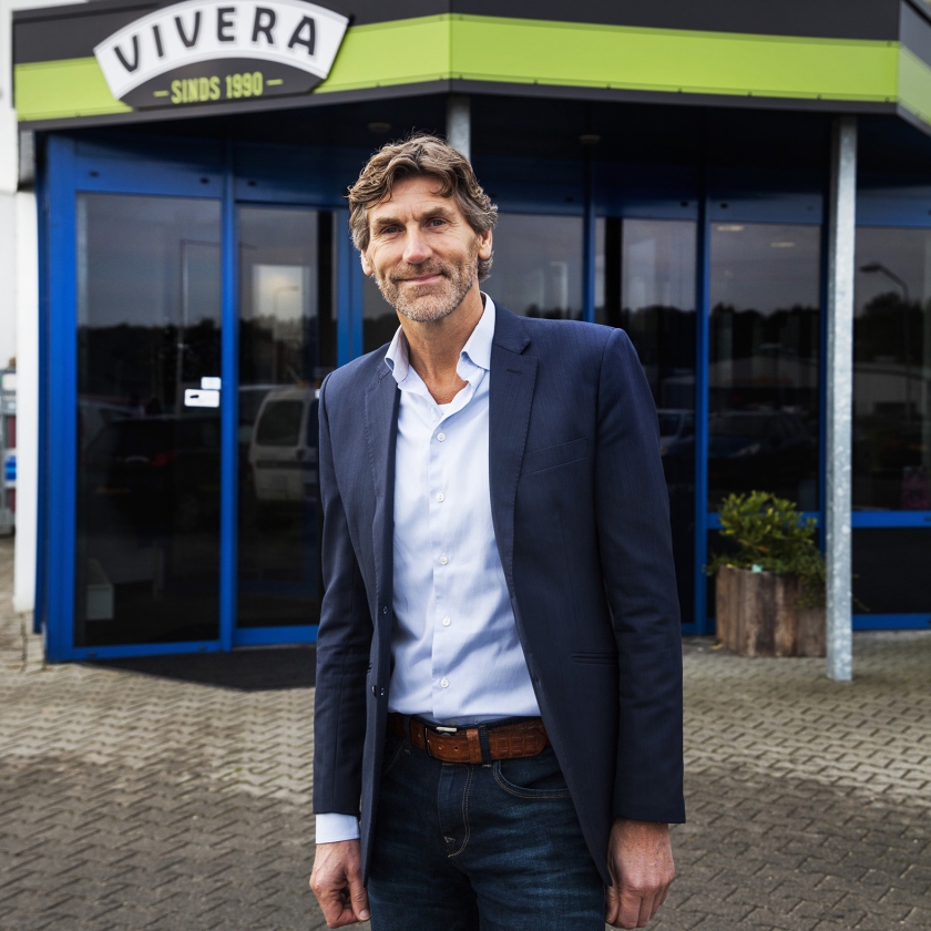 Directeur Heite Dommerholt van Vivera betrekt professionele koks bij de samenstelling van zijn vleesvervangers. (Aurélie Geurts)