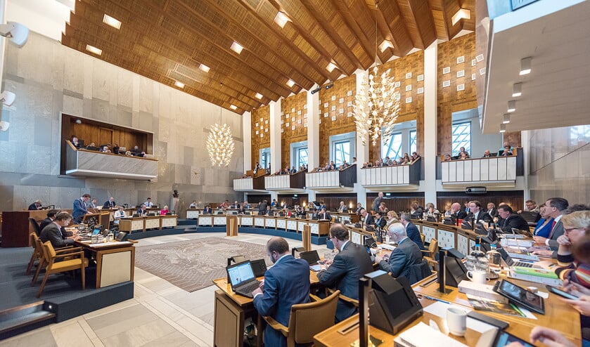 Vergadering van de Provinciale Staten van Gelderland, in het Provinciehuis in Arnhem. (provincie gelderland)