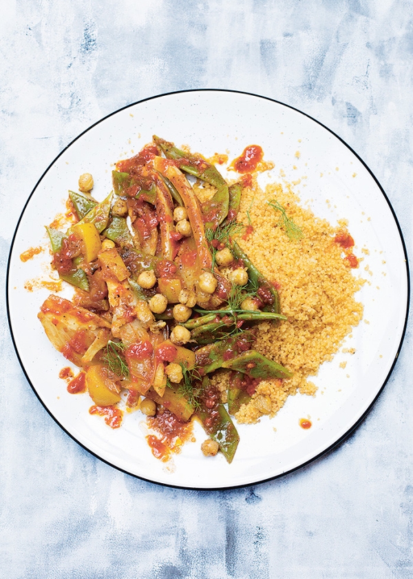 Recept: Harissacouscous met venkel en snijbonen (uit besproken boek)